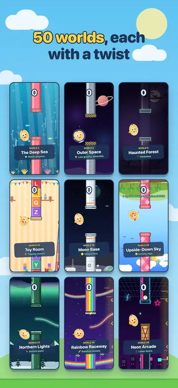50 worlds, each with a twist